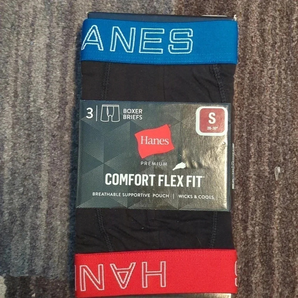 Hanes Premium Men's Comfort Flex Fit Boxer Briefs 3pk - Picture 1 of 3